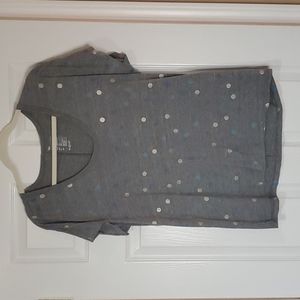 GAP T-shirt, Size L, gray with polka dots